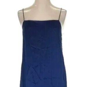 Reformation, 100% Silk, Navy, Dark Blue, Sleeveless, Maxi Dress, Size 12